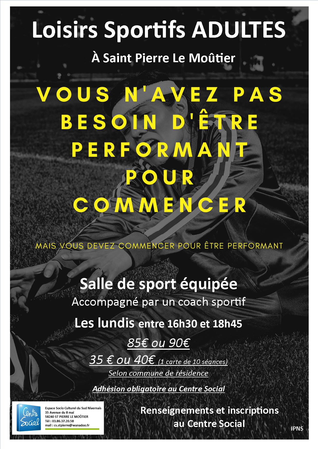 Affiche Loisirs sportifs Adultes 2022-2023